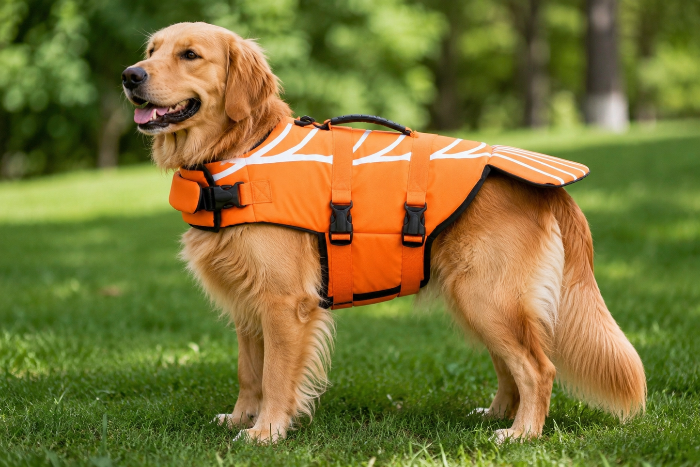 Tailvia Dog Swim Vest, Adjustable Fit, Durable