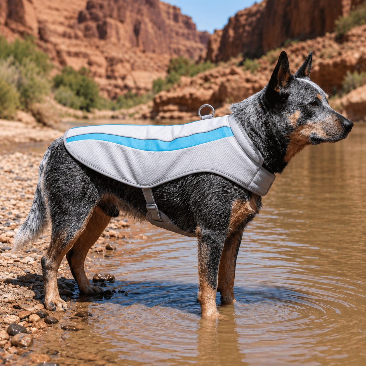 Tailvia Dog Cooling Vest, Evaporative Mesh Fabric