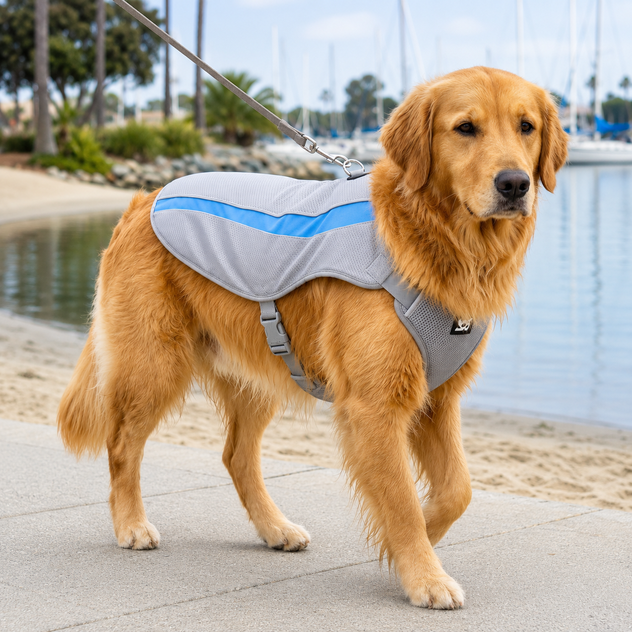 Tailvia Dog Cooling Vest, Evaporative Mesh Fabric