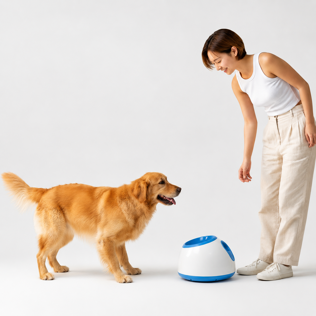 Automatic Dog Ball Launcher, Adjustable Distance