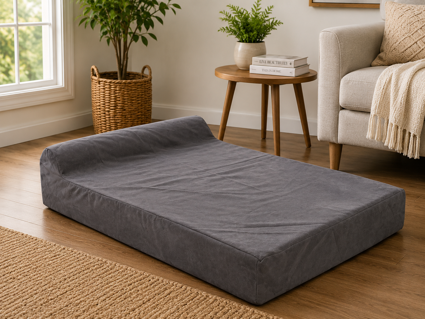 Tailvia Orthopedic Dog Bed with Memory Foam, Large