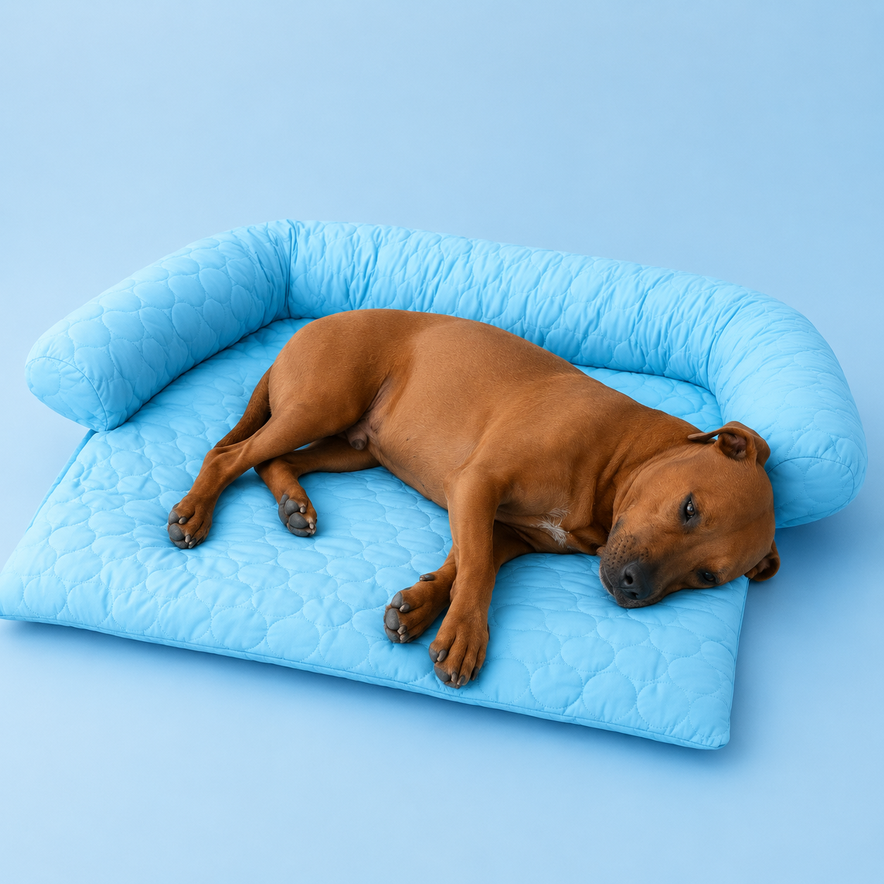 Cooling Pet Bed, Natural Fabric, Portable