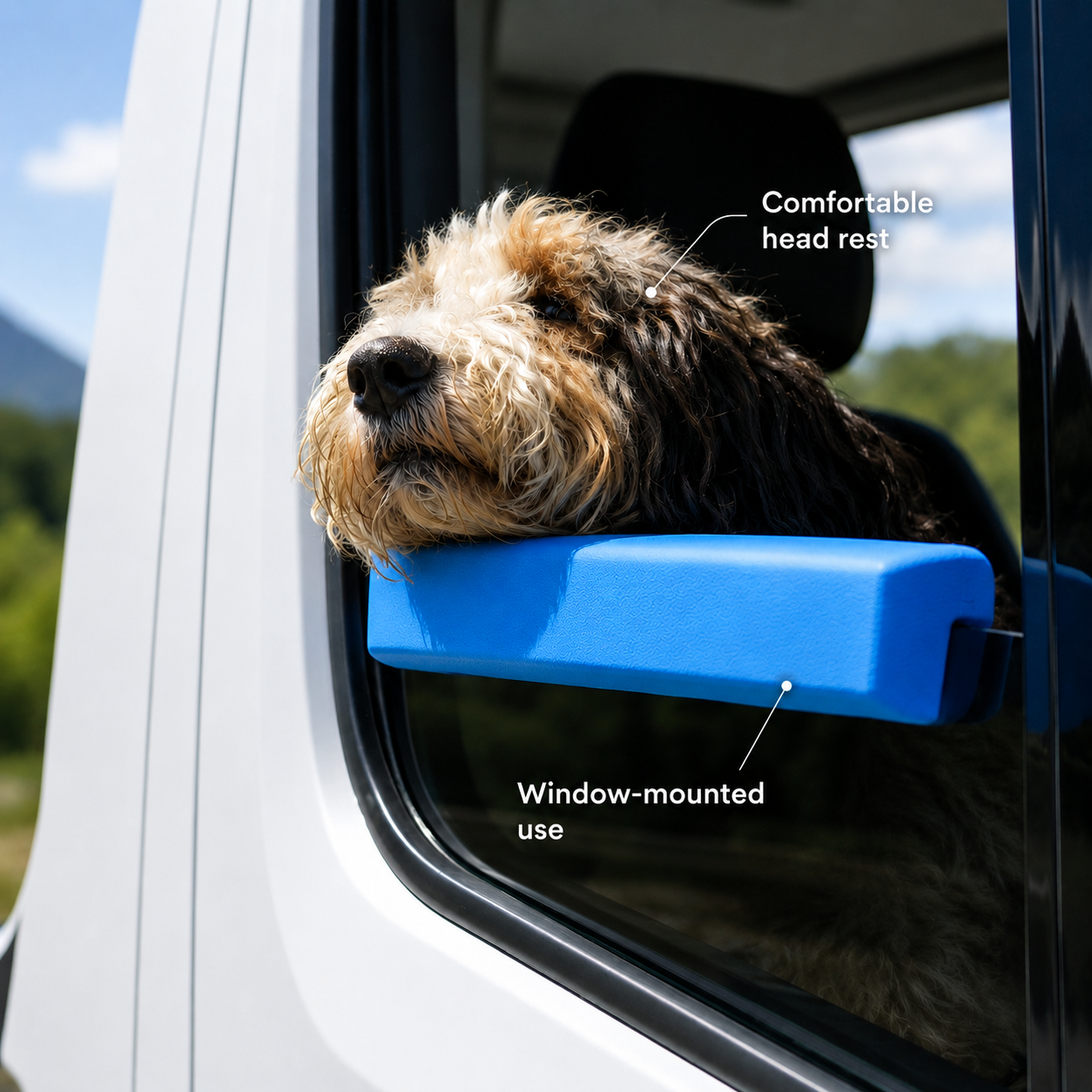 Dog Car Chin Rest Cushion, Vibration Absorbing