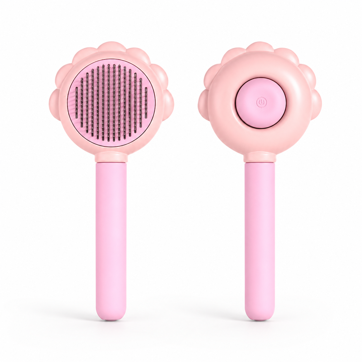 Tailvia Self-Cleaning Pet Grooming Brush with Spray