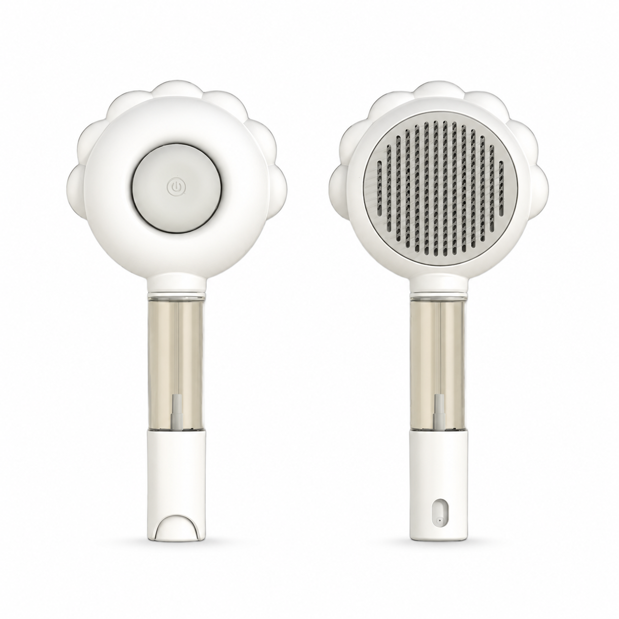Tailvia Self-Cleaning Pet Grooming Brush with Spray