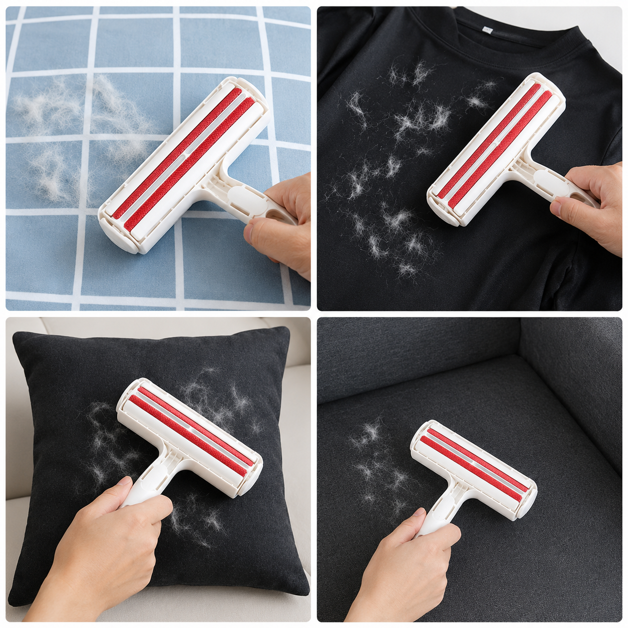 Tailvia Self-Cleaning Pet Hair Roller for Furniture and Clothing