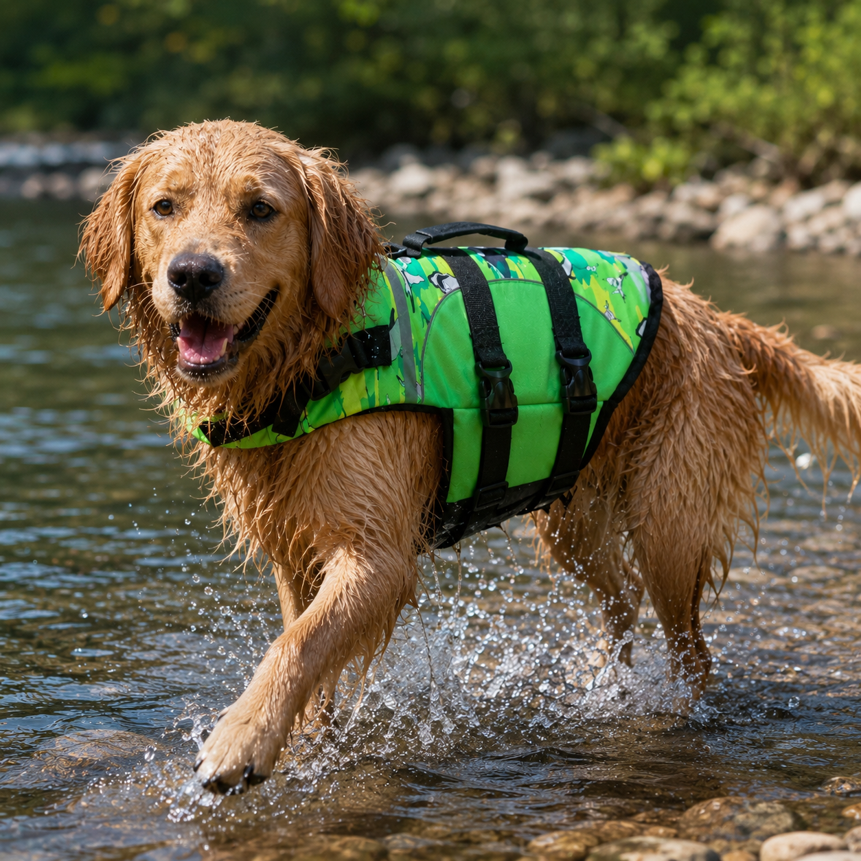 Tailvia Dog Swim Vest, Adjustable Fit, Durable