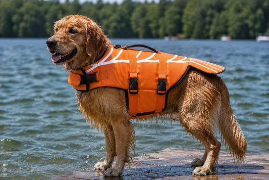 Tailvia Dog Swim Vest, Adjustable Fit, Durable