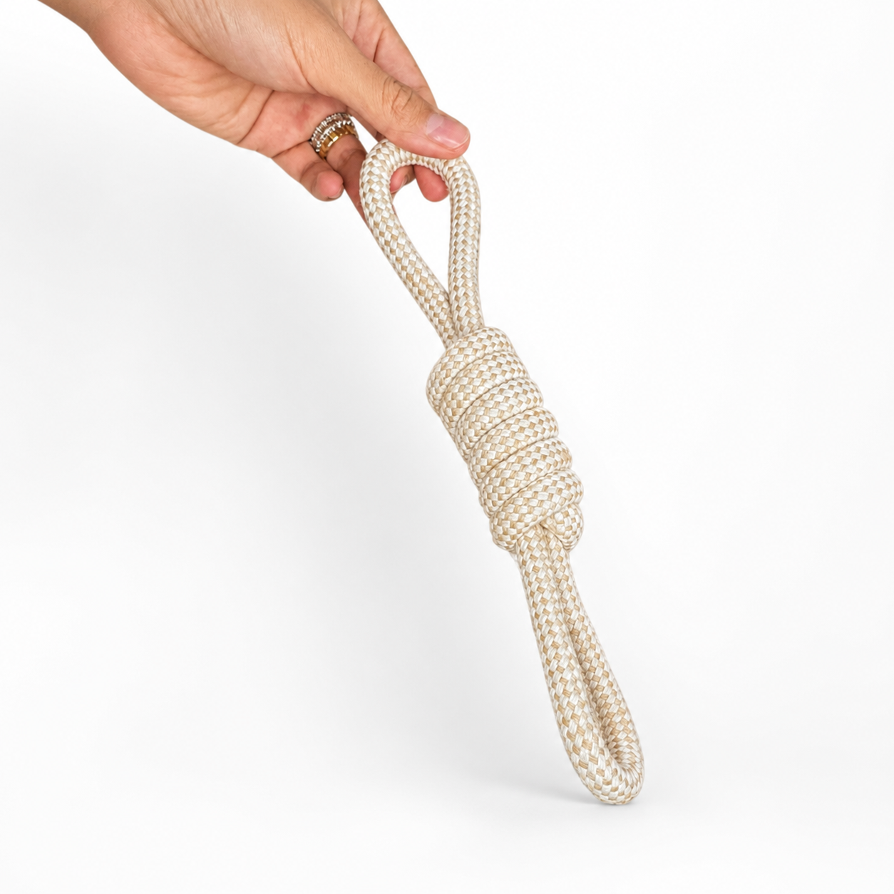 Cotton Rope Dog Chew Toy with Durable Knots
