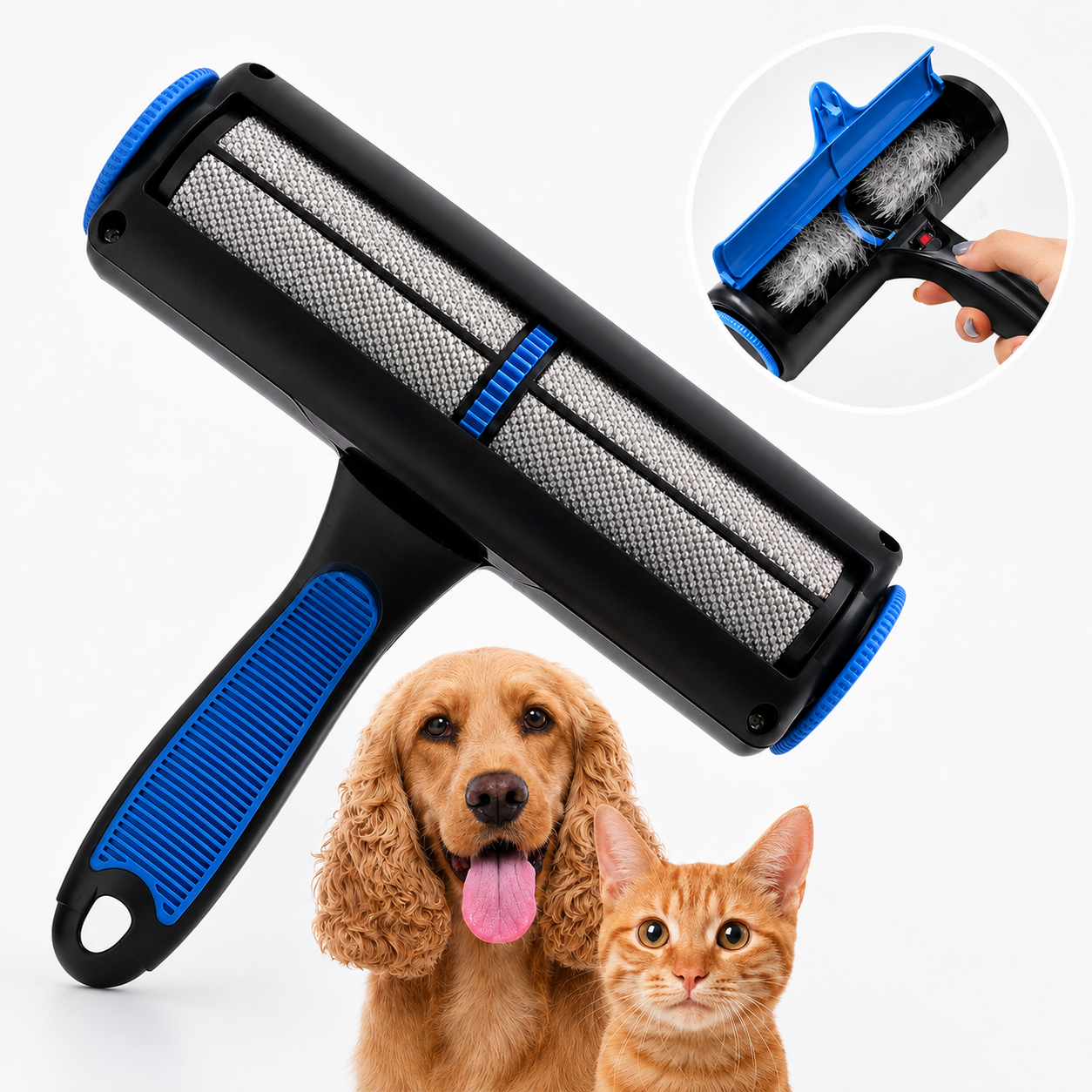 Tailvia Reusable Pet Hair Remover Lint Roller