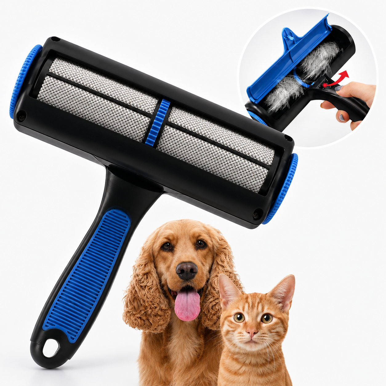 Tailvia Reusable Pet Hair Remover Lint Roller