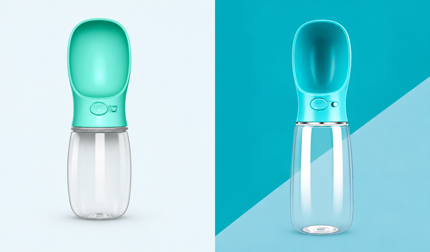 Tailvia Portable Dog Water Bottle, One-Handed Operation
